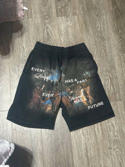 Saint Sinner Graphic Print Shorts