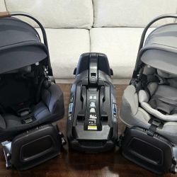 2 Nuna PIPA RX Infant Car Seat & 3 Base Set