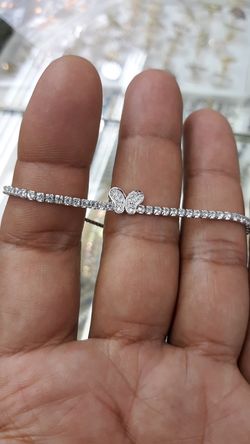 925 sliver bracelet cz stones
