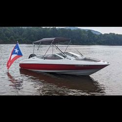 Boat  White And Red  14 "