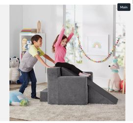 Member's Mark Jumbo Kids’ Explorer 2-in-1 Slide Chair, Meteorite