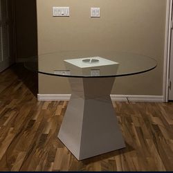 Round Glass Table