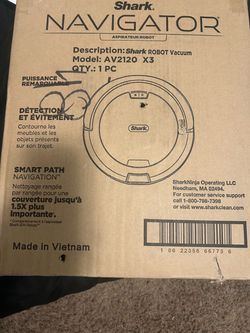 Navigator shark robot vacuum