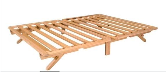 bed frame wood -queen size