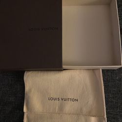 Louis Vuitton wallet box and shopping bag