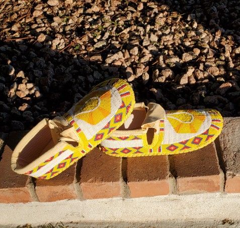 Native American Beaded Moccasins