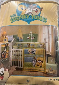 Lonny tunes baby crib set