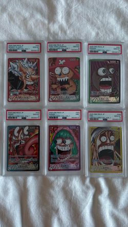 SEQUENTIAL PSA 9/10 - One Piece Base Shop Limited Collection Vol.1 Full Set Luffy Chopper Promo OP
