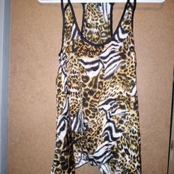 Women's HANNA Animal Print Top Sz Sm $5 MPU