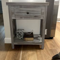 Grey End Table
