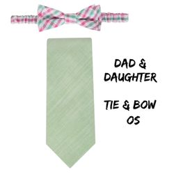 Final Sale NIB Dad&Daughter Tie/Bow Matching Set