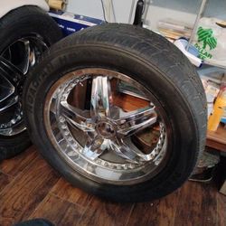 For Used Tires And Wheels Off Of A Toyota Truck 5 Lug Bolt Pattern Wheels Are 20 In