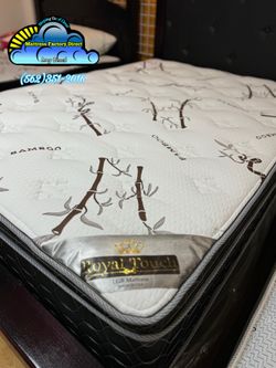 Royal Touch Queen mattress and Boxspring bed set new Colchon y tambor