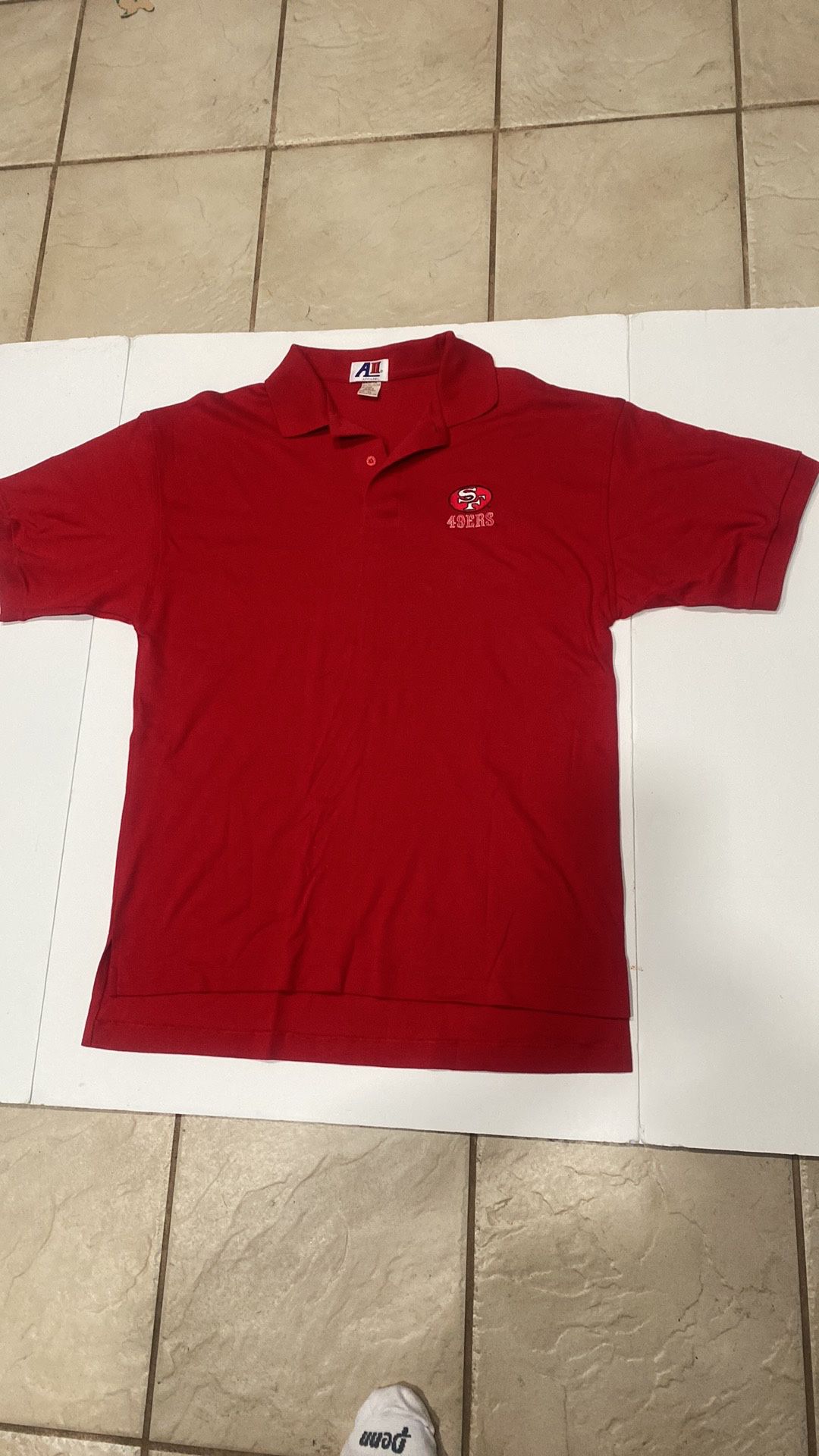 San Francisco 49ers Mens RED Polo Shirt. SIZE. XL