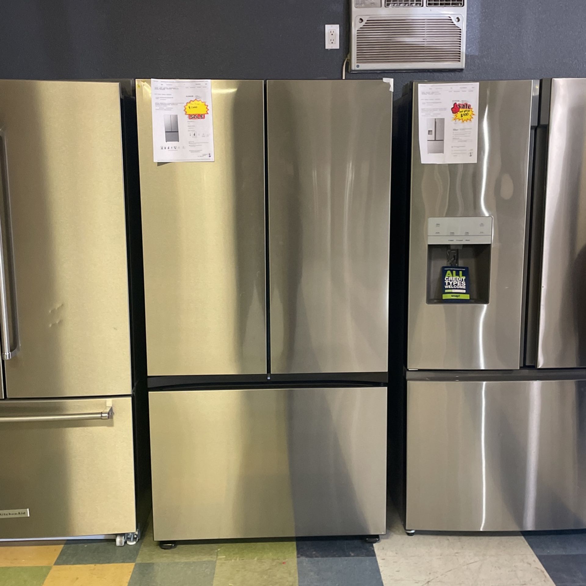 Counter Depth Stainless Steel Samsung French Door Refrigerator💸💸 Beverage Center And Ice Maker‼️‼️