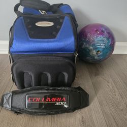 Adult Bowling Ball Bag and Bowling Ball
