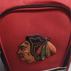 Chicago Blackhawks Lunch Bag Cooler 6 Pack Size Front Zip New Hockey NHL