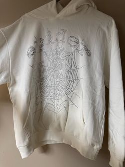 spider Hoodie white
