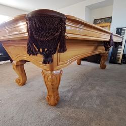 8ft Pool Table – Fresh Black Felt – Delivery & Setup includes