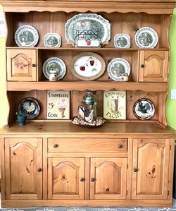 Solid pine hutch