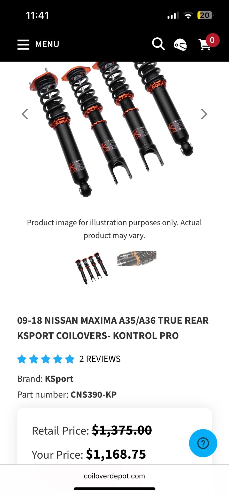 Coilovers Ksport Maxima