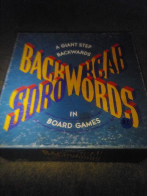 1988 Vintage Board Game Backwards 