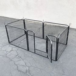 (Brand New) $70 Heavy Duty 24” Tall x 32” Wide x 6-Panel Pet Playpen Dog Crate Kennel Exercise Cage Fence Play Pen