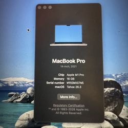 2021 MacBook Pro 14-inch 