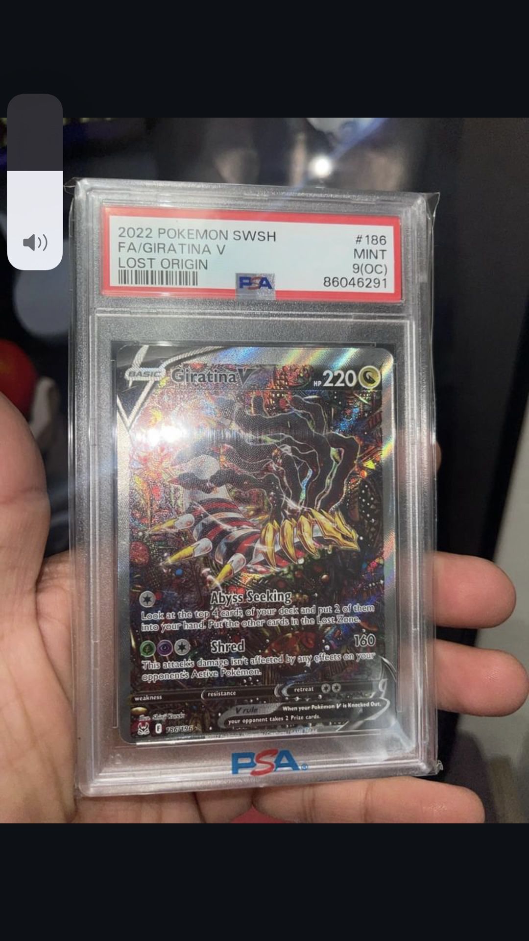 Giratina Alt Art From Lost Origin PSA 9 (OC)