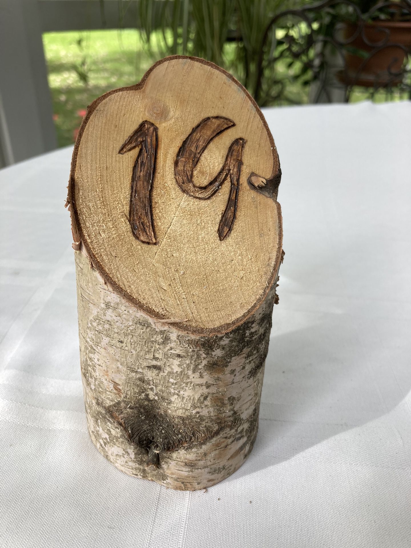 Birch table Numbers  Fall Event
