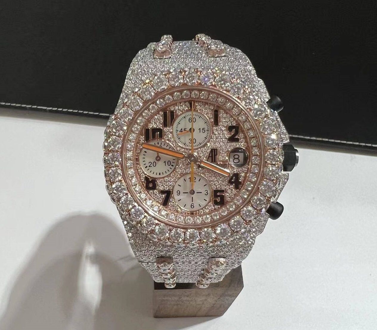 Moissanite VVS Iced Out Diamond Watch – Built to Flex, Made to Last