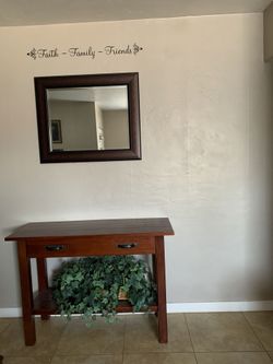 Entry Table And Mirror!! Both For Same Price!!