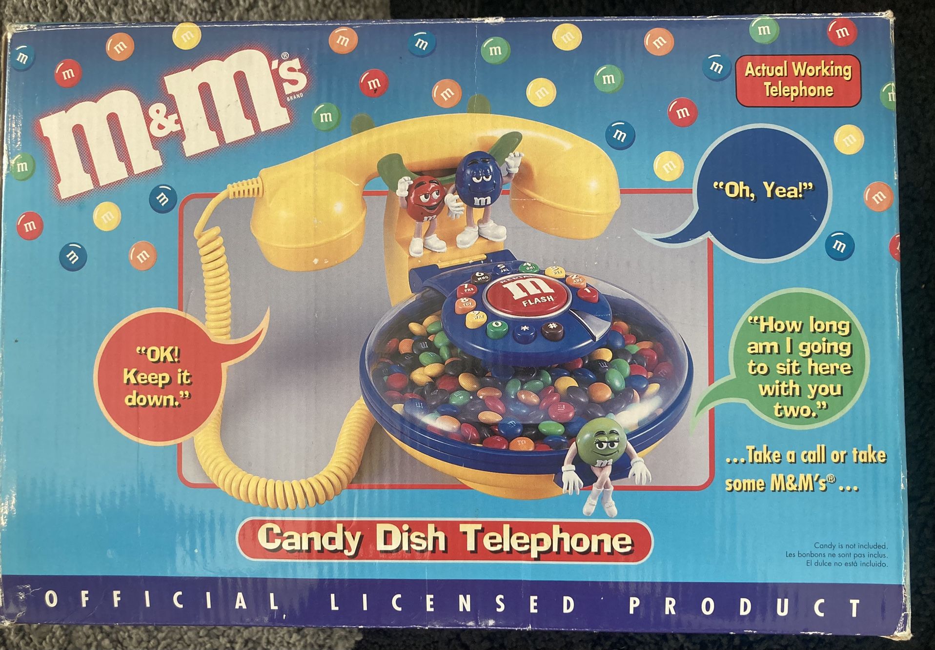 M&M's Vintage Candy Dish Telephone Mars W/ Original Packing! M&M’s Vintage