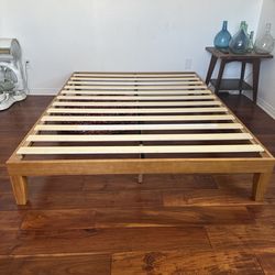 Queen platform bed frame