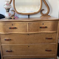 Antique Dresser. With X Large Drawers It Could Use A Cleaning Otherwise In Excellent Condition. 