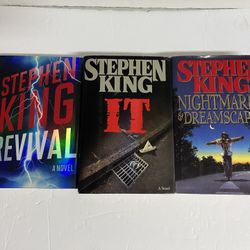 Stephen King Lot Of 3 Hardcover Books Novels