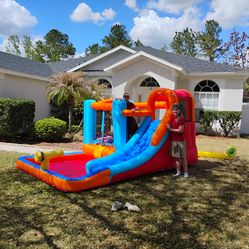 Bouncy House with Water Slide.