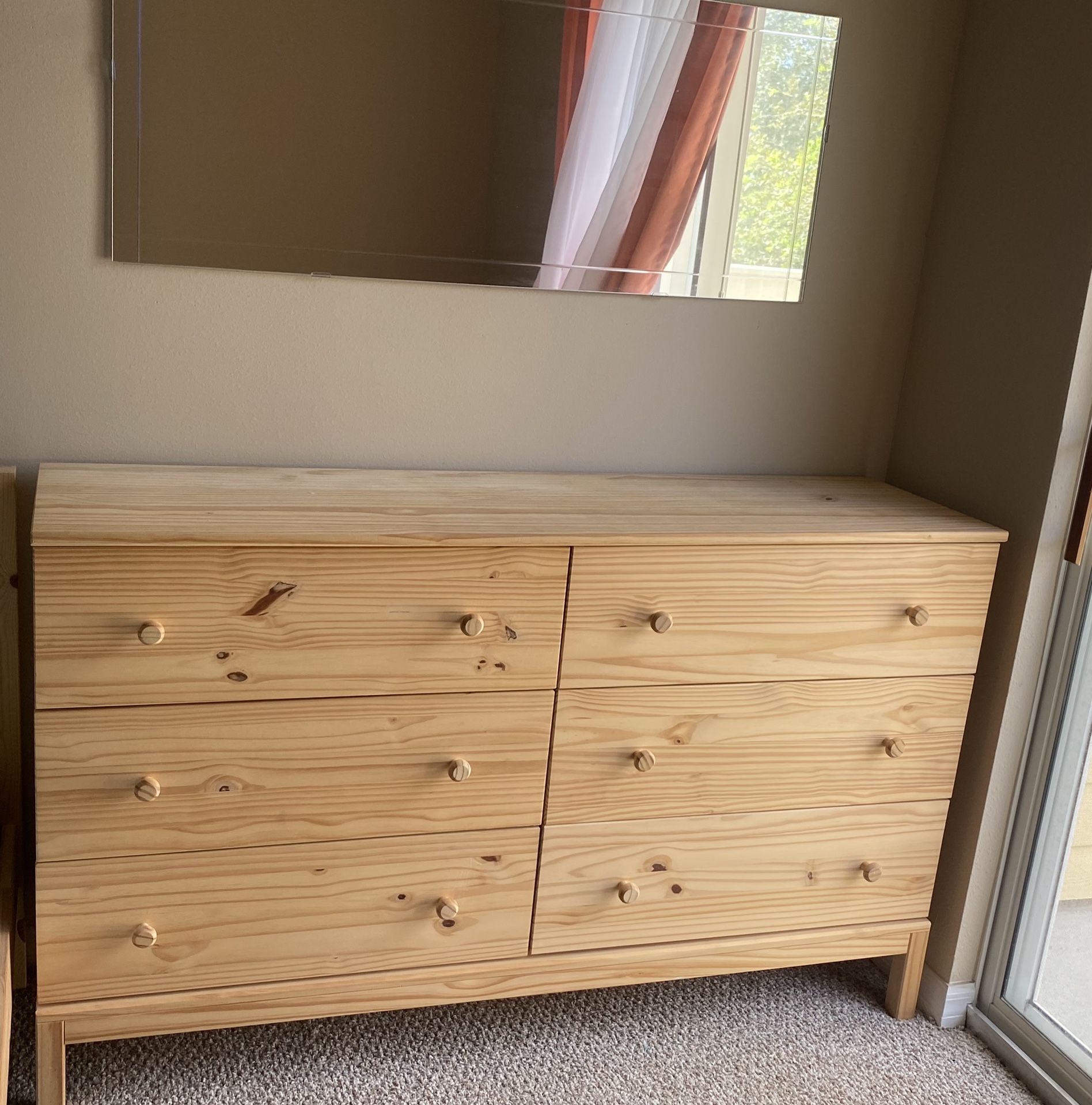 FREE. IKEA Full bed, Dresser and mirror