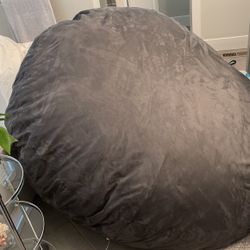 Jaxx 6 Foot Cocoon - Large Bean Bag Chair for Adults, Charcoal