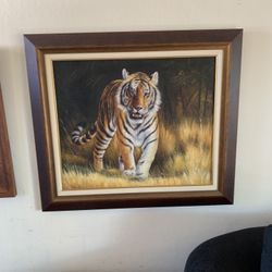 GREAT TIGER PAINTING-Professionally framed