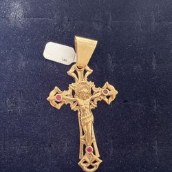 18K Cross Pendant 