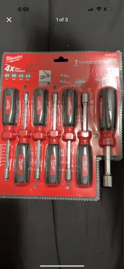 Milwaukee 48-22-2417 7-Piece Metric Hollow Shaft Nut Driver Set