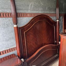 Solid Wood Queen Bedroom Set – Heavy 3 Piece Set