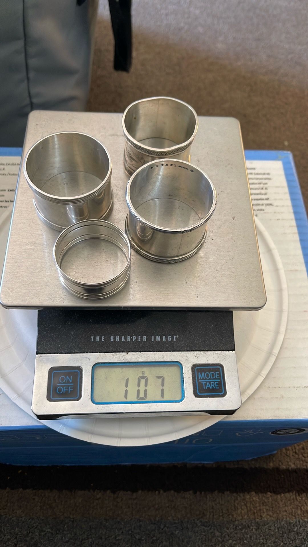 VINTAGE STERLING SILVER NAPKIN HOLDERS