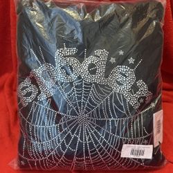 Black And Rhinestone Spider Hoodie 100$ 