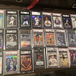 MLB baseball topps donruss bowman slabbed rookie autographed collection - individually priced