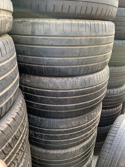 Used tires 265-40-21 set of 4 pirelli $140 all 4 tires