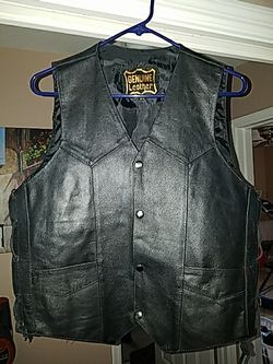 Leather vest