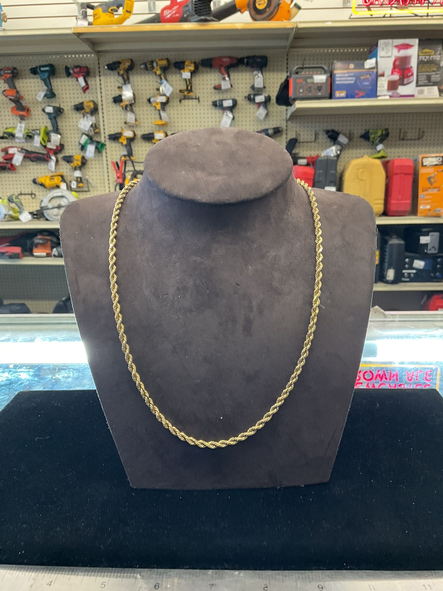 14KT Solid Rope Chain 35875-1