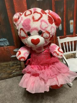 Build a bear large size heart bear in outfit